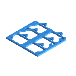 Render of MODULITH 165 Under-Table Rail - 2W section